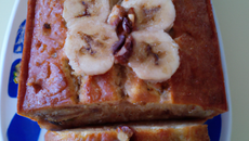 Cake à la banane et aux noix