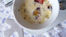 Œufs cocotte de caille au Saint-Nectaire et cumin