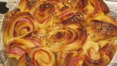 Brioche garnie de Jambon et fromage dans le Cooking Chef