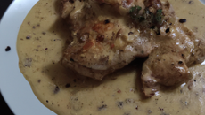 Chapon sauce au poivre