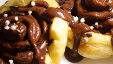 Croustillant au raffolait et chocolat noir