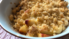 Crumble aux pommes au beurre salé
