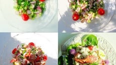 Jardinière de légumes et de fruits de mer