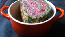 Roulé épinards-betterave