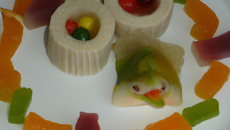 Poisson en pate de fruits