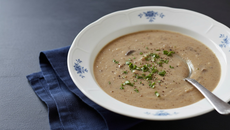 Potage aux champignons forestiers et topinambours