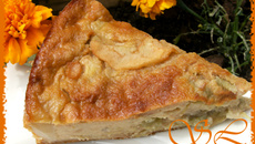 Pudding façon tarte à la rhubarbe