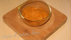 Purée de patate douce onctueuse et sucrée