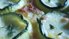 Gratin de courgettes à la ciboulette