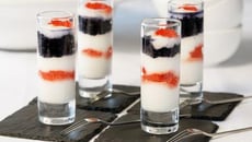 Verrines de saumon au Chavroux