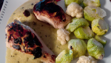 Volaille à la bière du Gâtinais et moutarde de Meaux - Chou Pontoise