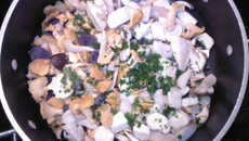 Salade pomme champignon