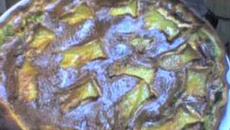 Tarte camembert-poireaux