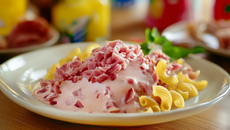 Coquillettes sauce jambon Kiri