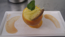 Orange givrée maison