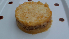Parmentier aux navets boule d'or et lapin