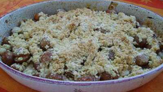 Crumble aux mirabelles