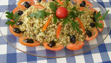 Quinoa gourmand en salade.