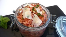 Risotto rose aux noisettes croquantes