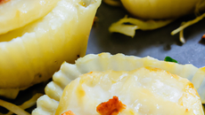 Papillotes de saint-jacques aux pommes de terre