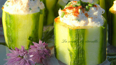 Bouchées de concombre au crabe