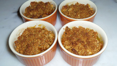 Crumble aux fruits de saison à ma façon