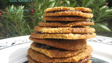 Biscuits doubles aux flocons d'avoine et chocolat