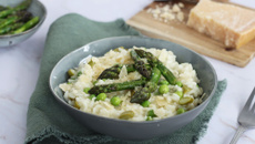 Risotto asperges et petits pois