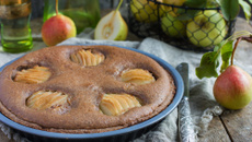 Tarte poires amandine chocolat