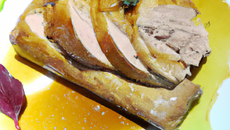 Rôti de dinde au foie gras