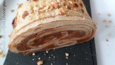 Roulé de crêpes choco-poires