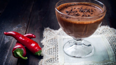 Mousse au chocolat au piment d'Espelette