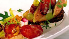 Tartine de saucisse sèche