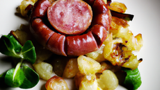 Croustillant d'andouille de Vire au Pommeau