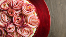 Tarte aux pommes façon bouquet de roses ®