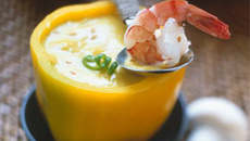 Crème aux poivrons jaunes