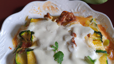 Lasagnes légères aux courgettes et fromage frais