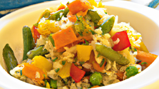 Riz poêlé aux légumes