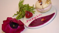 Macaron Purple Fleurs & Fruits