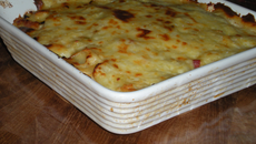 Gratin poireaux-patates-oignons