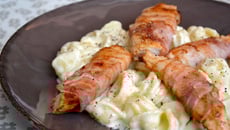 Pâtes orecchiette à la sauce Reblochon et poulet au lard fumé