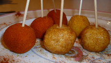 Sucette de chèvre aux trois saveurs