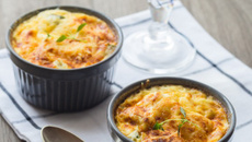 Flan de courgette au parmesan