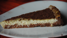 Tarte chocolat, citron et coco