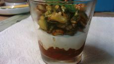 Verrine de courgettes