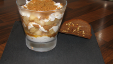 Verrines sucrées poires, spéculoos, mascarpone