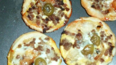 Tartelette viande hâchee roquefort et olives