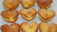 Madeleines cœur noisette