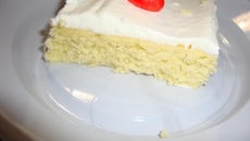 Génoise vanille avec glaçage chantilly mascarpone