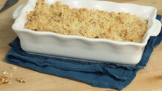 Crumble aux pommes et Noix de Grenoble AOP